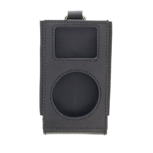 Prada Signature Black Leather Handbag Accessory Bag Charm - Picture 5 of 7